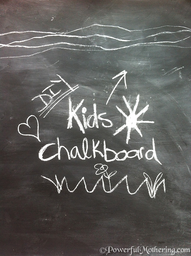 simple diy kids chalk board project