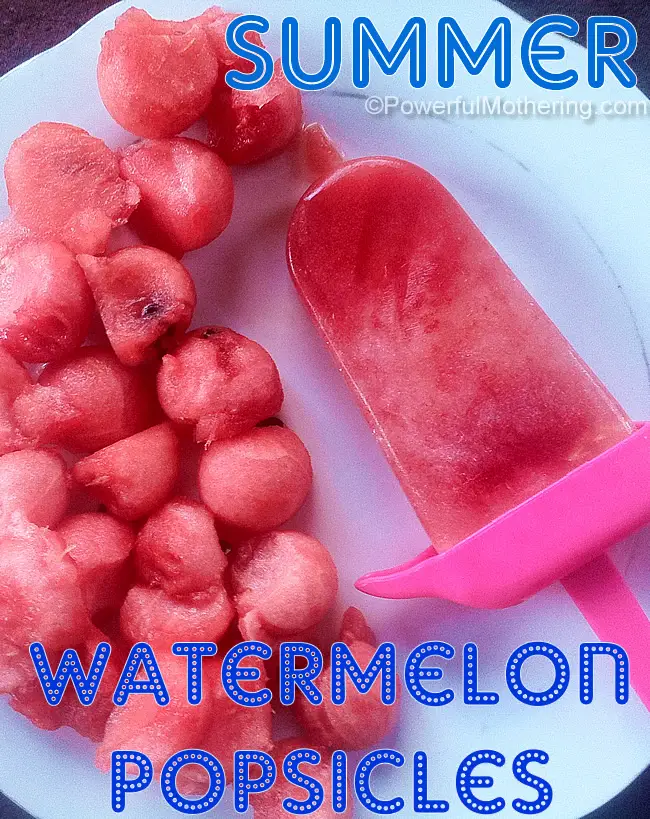 summer fun activities, summer fun snack, watermelon popsicles