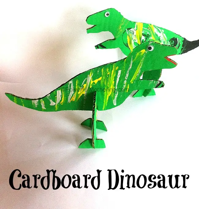 Powerful Mothering | Cardboard Dinosaur