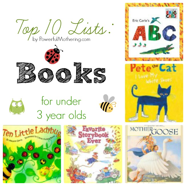 Top 10 Lists Books for under 3 year olds