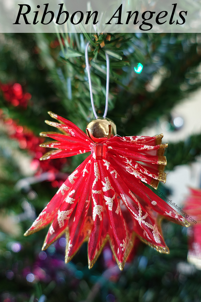 DIY Ribbon Angel Ornaments
