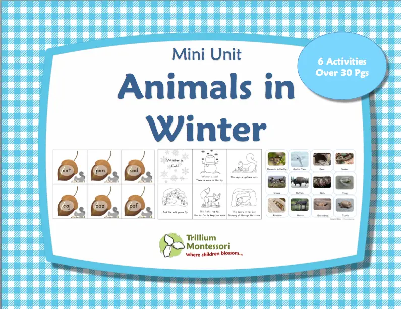Animals in Winter Printables Pack