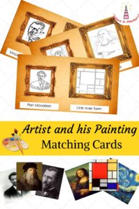 Artist and his Painting matching cards printables by I Believe in Montessori