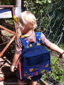 sew a toddler backpack