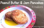 Peanut Butter and Jam Pancakes for Toddlers (PB&J)