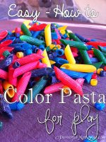 Easy How to Make Colored Pasta for Play