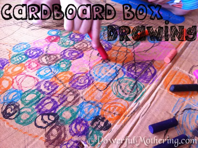 Cardboard Box Drawing with 100 Days of Play