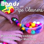 Beads on Pipe Cleaners, Pincer, Threading & Jewelry