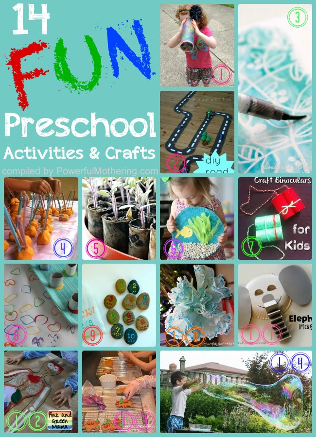 14 Super Fun Activities and Crafts For Preschooler Kids