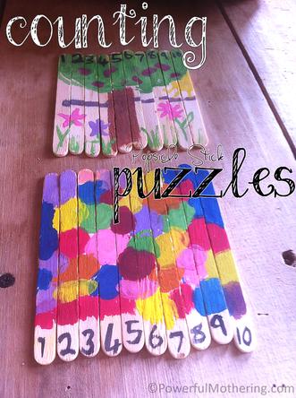 Craft Stick Puzzles - Printable - 7 Days of Play