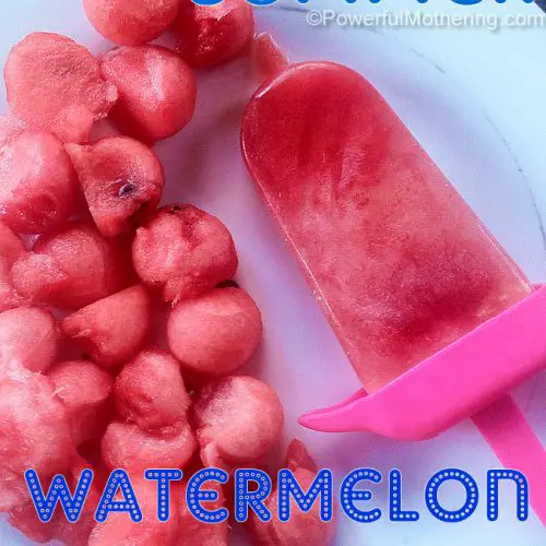 Kids Summer Watermelon Popsicles