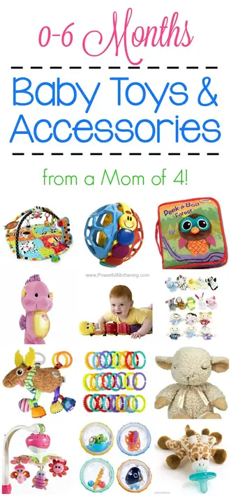 BEST Baby Toys & Accessories for 0-6 Months (from a Mom of 4)