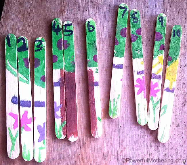 Counting Popsicle Stick Puzzles – Fun Arts and Crafts for Kids