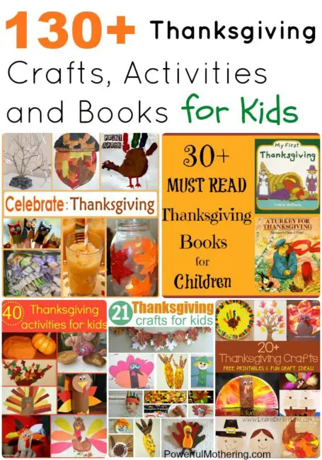 130+ Thanksgiving Crafts, Activities and Books for Kids