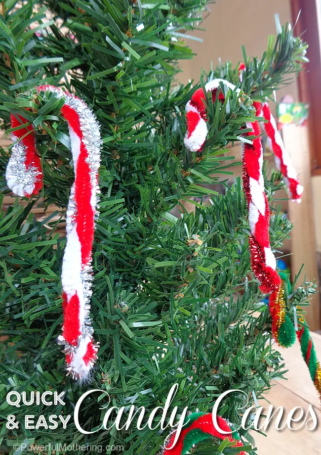 Quick Candy Cane Christmas Ornament