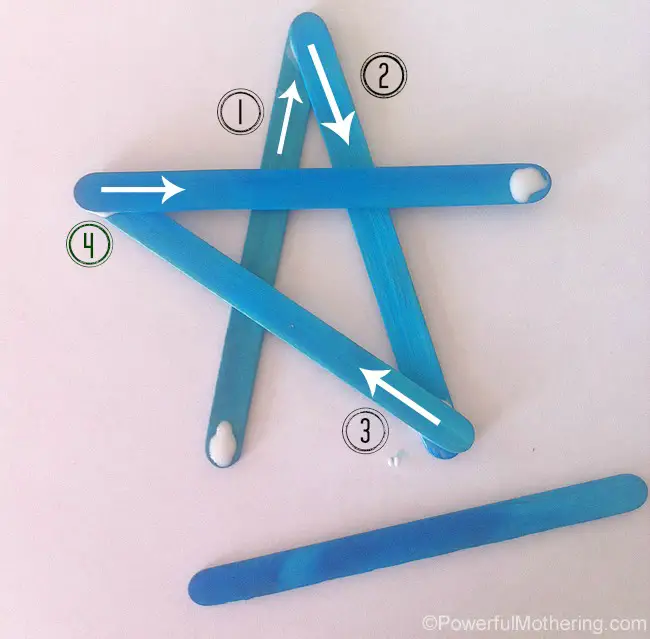 how to make a craft stick star