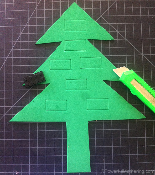 making identical sections xmas tree