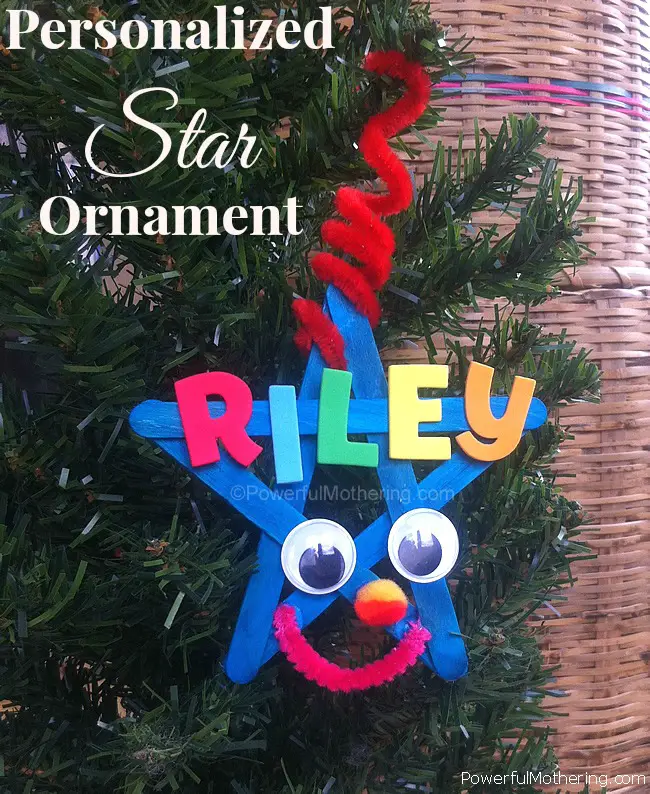 Make this cure little name star Christmas Craft with your kids. Check out the list of things to do with it!