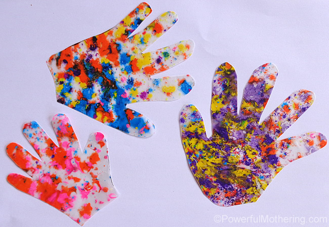 3 ages handprints