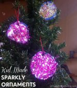 Kid Made: Sparkly Tinsel Christmas Ornaments