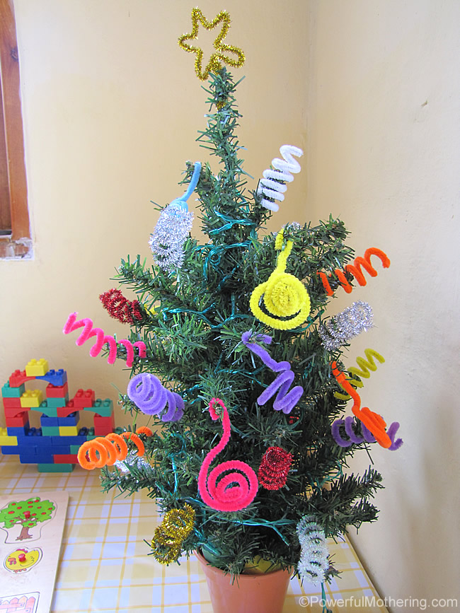 Pipe cleaner practice tree