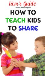 How to Teach Kids to Share plus Sharing Activities