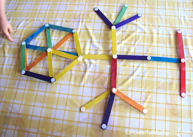 a little craft stick man - popsicle stick project