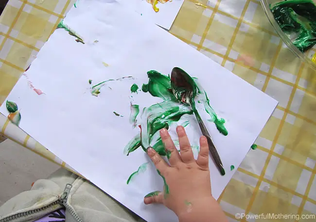 painting with color cream
