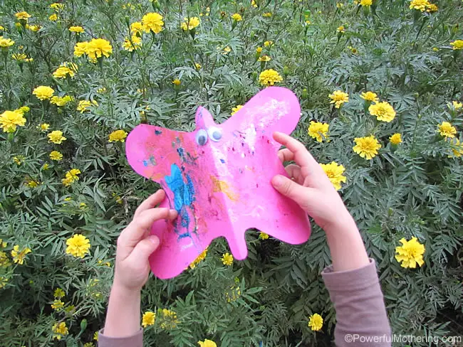 Spring Butterfly Art and Garden Play
