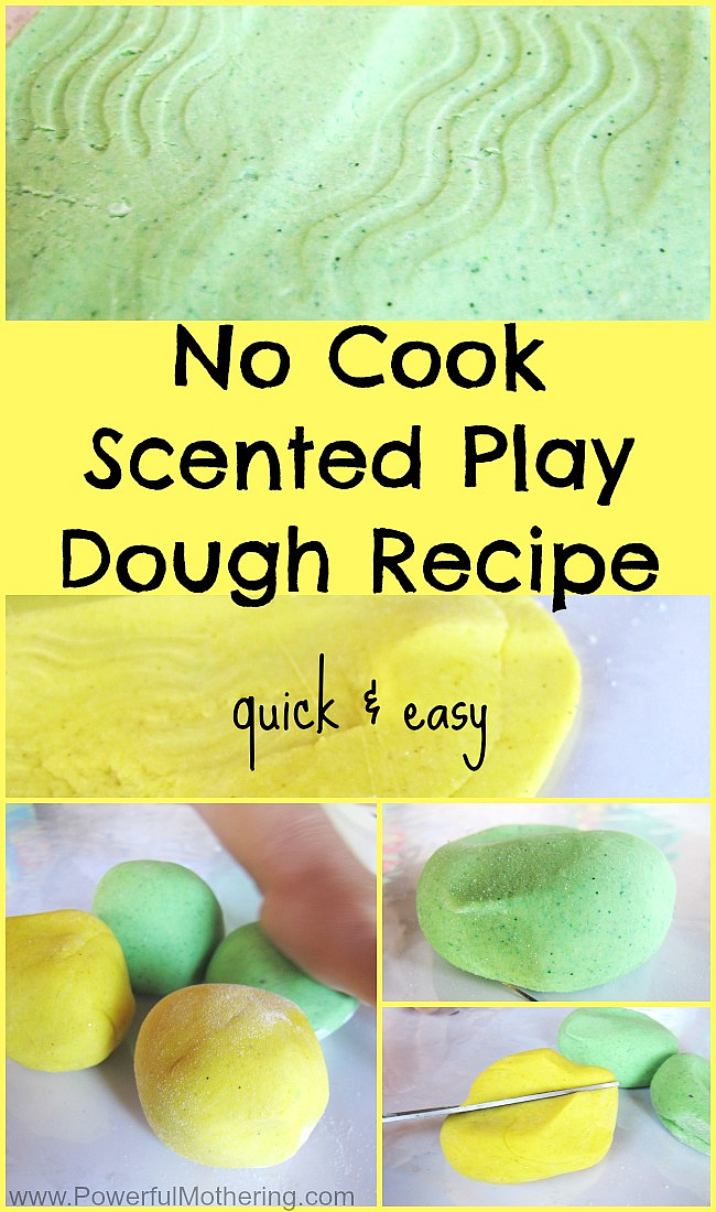 Easy Homemade Play Dough Recipe: Non Toxic No Cook Playdough recipe