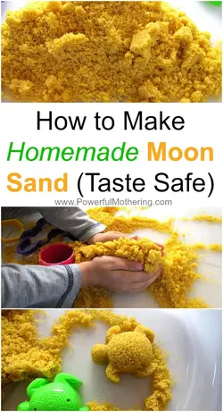 Moon Sand Recipe (Homemade Recipe Taste Safe) - Powerful Mothering
