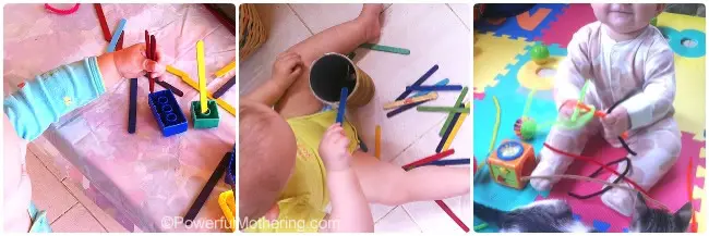 Simple Activities for 6-12 Month Olds with PowerfulMothering.com