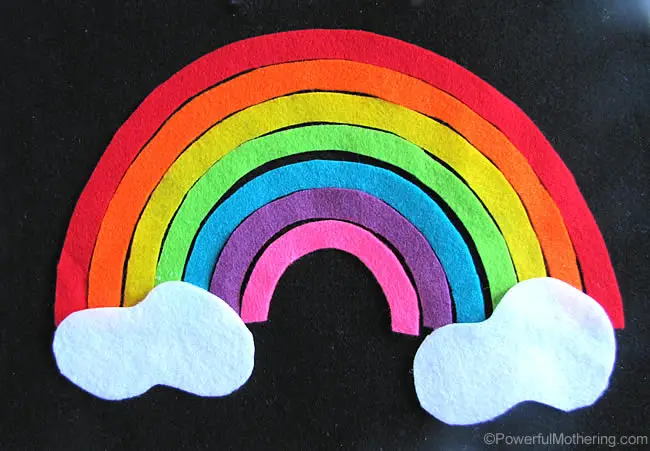 Rainbow Puzzle Felt Page - Powerful Mothering