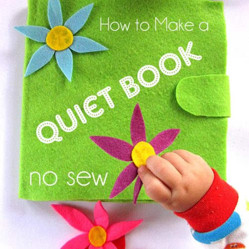 how to make a quiet book the no sew way with PowerfulMothering.com