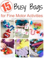 Busy Bags for Fine Motor Activities