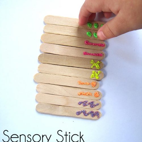 Sensory Stick Color Match with PowerfulMothering.com