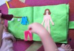 Doll Dressing No Sew Quiet Book Page