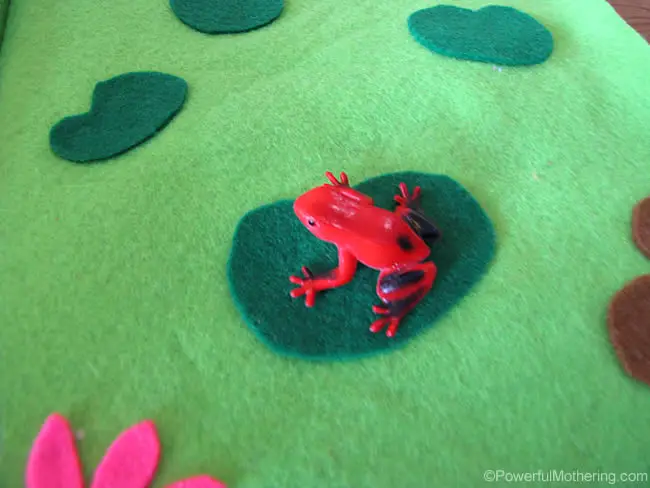 little plastic frog