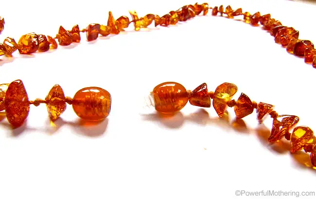 amber teething necklace clasp