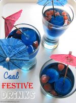 Cool Festive Drinks and 2 Ways to Make Color Ice