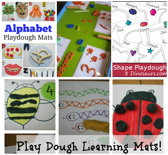 playdough letter mats