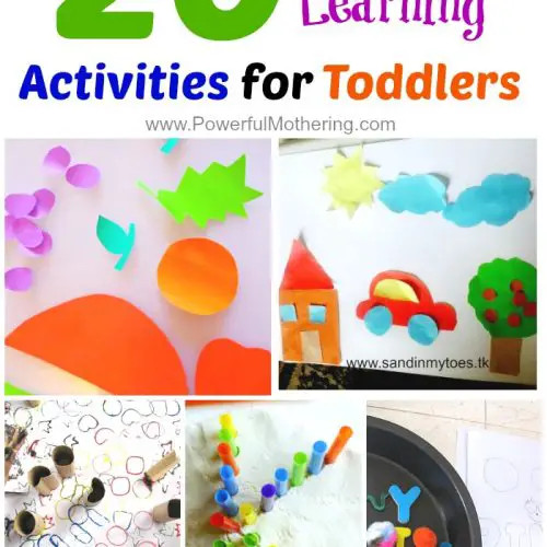 20 Easy Learning Activities for Toddlers from PowerfulMothering.com
