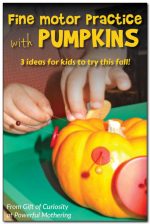 Fine Motor Skill Activities with Pumpkins