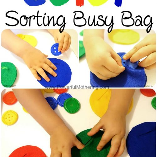 felt color sorting busy bag from PowerfulMothering.com