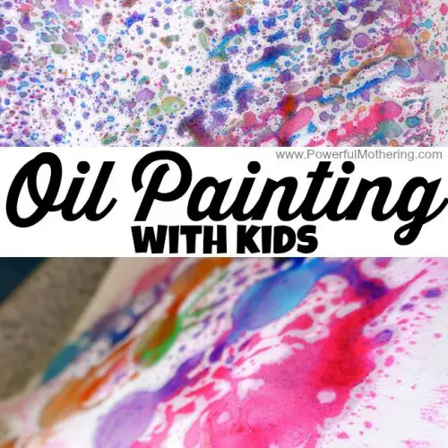oil painting with kids