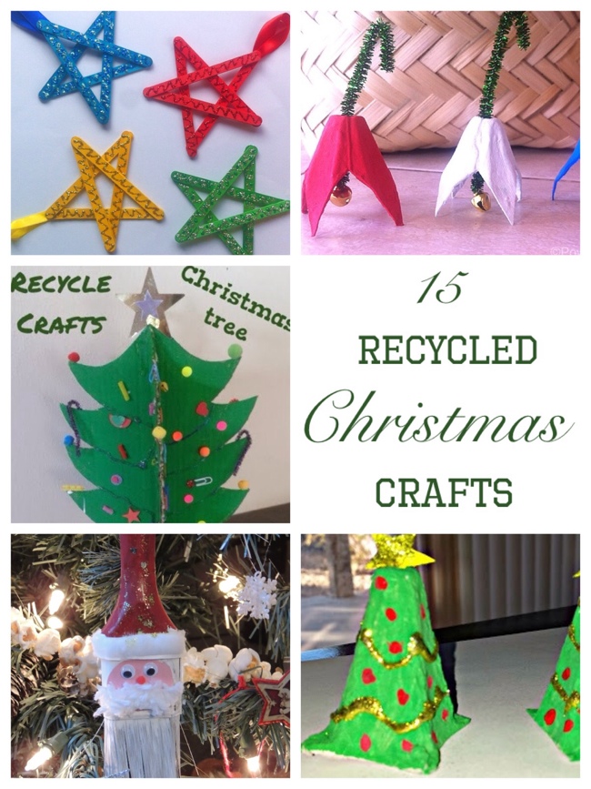 15 Recycled Christmas Crafts