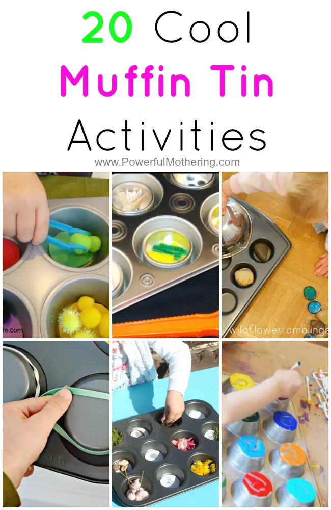 20 Cool Muffin Tin Activities from PowerfulMothering.com
