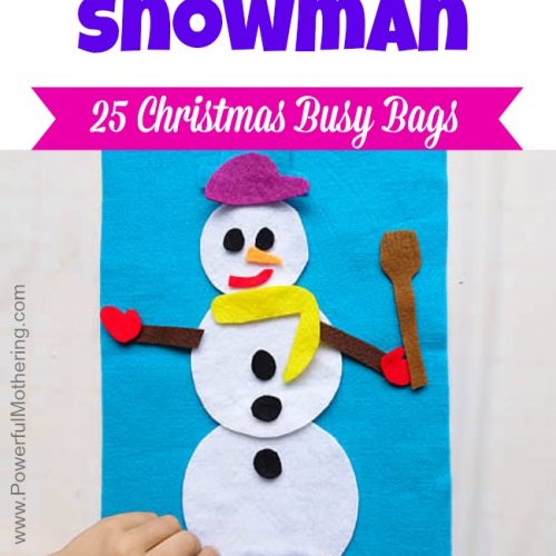 Build a Snowman - Christmas Busy Bags