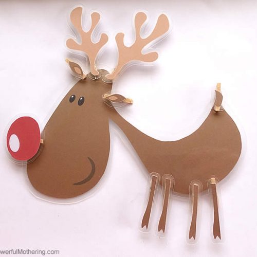 Completed clip reindeer