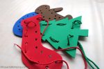 Festive Lacing Shapes – Christmas Busy Bags
